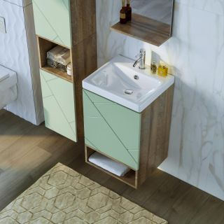 Ниша для тумбы Бриклаер Кристалл 4627125417061 50 см дуб гранж песочный